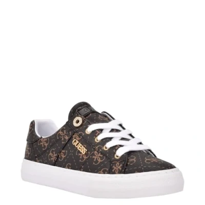 Abbildung von GUESS Loven Damen Sneaker, Brauner Stoff, 41.5 EU