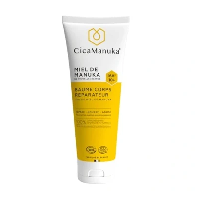 Abbildung von CICAMANUKA Repair Body Balm mit Manuka Honig IAA10+ fördert die Reparatur trockener Haut Bio zertifiziert 200 ml