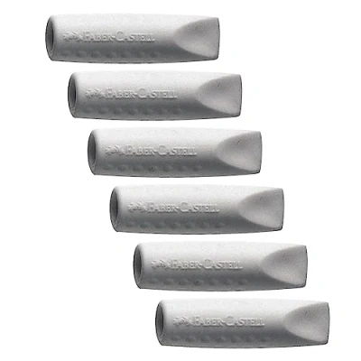 Abbildung von FABER CASTELL 205049 Radiergummi Grip 2001 Eraser Cap, 12 Radierer zum aufstecken