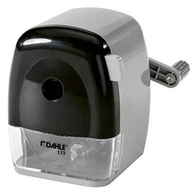Abbildung von Dahle 133 Manuelle Spitzmaschine (Anspitzer für Stiftdurchmesser bis 11,5 mm) schwarz/weiß