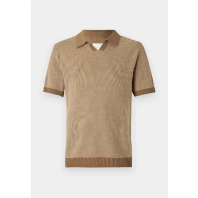Abbildung von Jack &amp; Jones Premium Jprcceaston Split NECK Poloshirt, Herren, Größe: Medium, Rain drum
