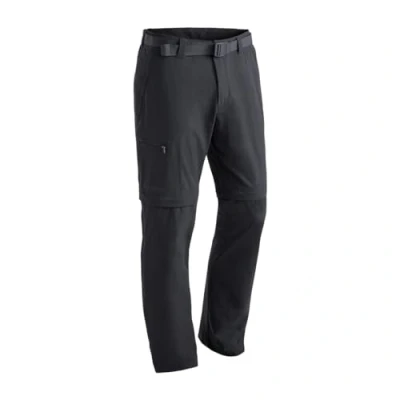 Abbildung von Maier Sports Tajo, Herren Wanderhose, Wasserabweisende Outdoorhose für Trekking und Hiking, Praktische T Zipp off Funktion, PFC frei, mSTRETCH pro 4 &amp; Dryprotec, Schwarz, 54 (W36/L32)
