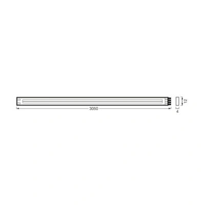 Abbildung von Ledvance FLEX COB OUTDOOR 3M LED Streifen, weiß, 13W, 1900lm, warmweißes Licht, Technologie, homogene Lichtverteilung, lange Lebensdauer, einfache Montage, SchutzkIasse IP44, 3000K