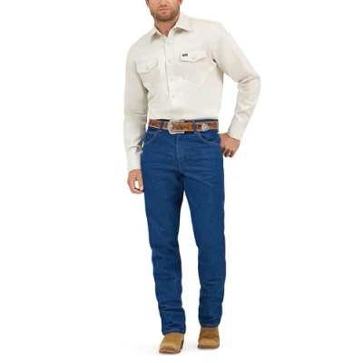 Abbildung von Wrangler Herren ms71319t Arbeits Utility Hemden zum Knöpfen, Stone, XL Lang EU
