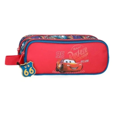 Abbildung von Disney Joumma Bags, Cars RD Trip, Federmäppchen, infafntil, Kulturbeutel für Kinder, aus Polyester., rot, Etui