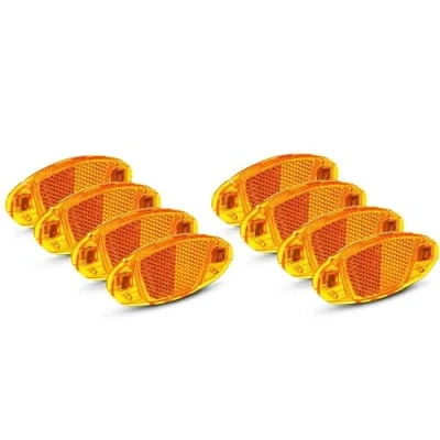 Abbildung von Büchel Unisex Erwachsene Speichen [8er Set] StVZO zugelassen und bruchsicher I, Katzenaugen Reflektoren Fahrrad, Speichenreflektoren, Orange