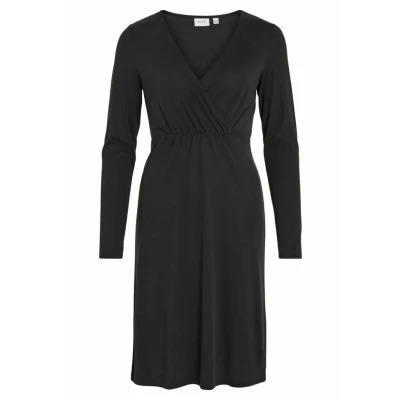 Abbildung von VILA LANGÄRMELIGES Freizeitkleid, Damen, Größe: XS, Black