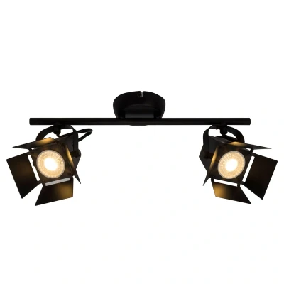 Abbildung von 2 flammige LED Spot Deckenleuchte Movie, schwarz