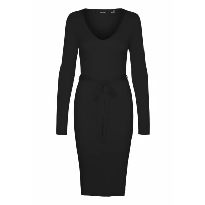 Abbildung von Vero Moda SABA Strickkleid, Damen, Größe: Small, Black