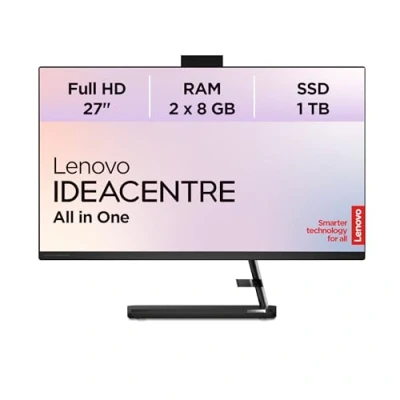 Abbildung von Lenovo IdeaCentre 3 All in One 27&quot; Full HD Display AMD Ryzen 7 7730U 16GB RAM 1TB SSD Radeon Grafik Windows 11 Home QWERTZ schwarz inkl. Tastatur &amp; Maus Monate Premium Care