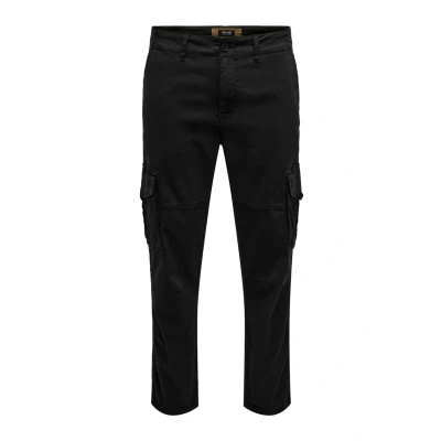 Abbildung von Only &amp; Sons Onsdean LIFE TAP Cargohose, Herren, Größe: 30x34, Black