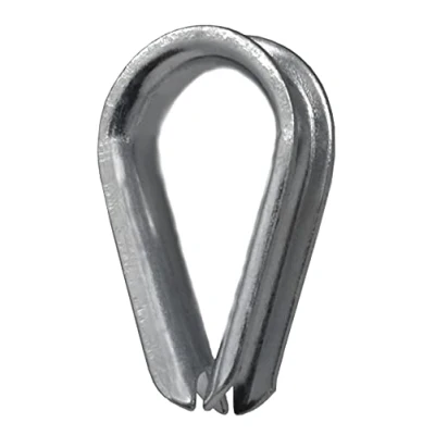 Abbildung von Design61 8mm Drahtseil Kauschen Kausche DIN65457 Stahl Galvanisch Verzinkt 5er Set