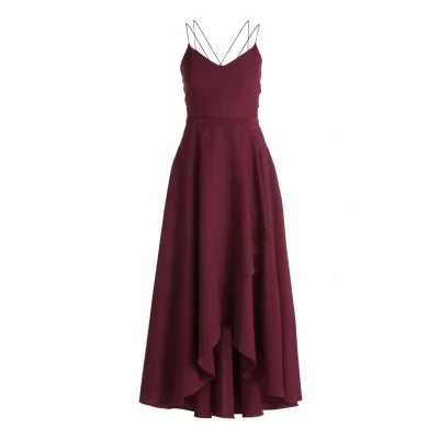 Abbildung von Vera Mont MIT Volant Maxikleid, Damen, Größe: 32, Wild ruby
