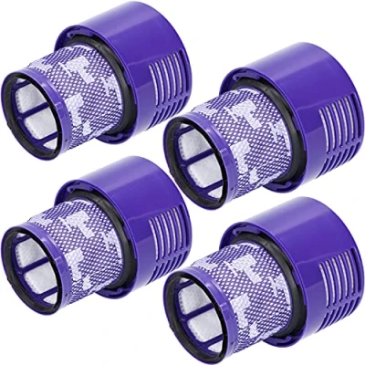 Abbildung von McFilter 4x HEPA Filter geeignet für Dyson V10 SV12 Serie Cyclone, Absolute Extra, Animal, Total Clean, Motorhead, Parquet, Nickel Staubsauger als Alternative 969082 01, Ersatzfilter waschbar,