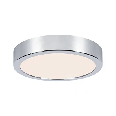 Abbildung von Paulmann 78921 LED Deckenleuchte Panel Aviar IP44 rund 220mm 3000K Chrom incl. 1x13 Watt dimmbar Lichtpanel Kunststoff