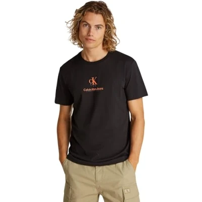 Abbildung von Calvin Klein Jeans Shadow LOGO TEE Tshirt print, Herren, Größe: XS, Black