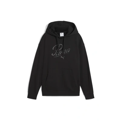 Abbildung von PUMA Unisex ESS Script Comfort Hoodie TR Kapuzenpullis, Black, S