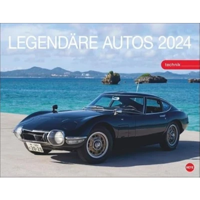 Abbildung von Legendäre Autos Posterkalender 2024. Exklusiver Wand Kalender mit 12 Traumautos und Kultwagen. Hochwertiger Foto 2024 Oldtimern. 44 x 34 cm.
