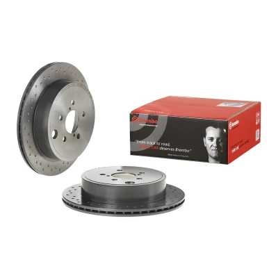 Abbildung von BREMBO 09.C662.1X Bremsscheibe 290 18 5 gelocht/innenbel. beschichtet SUBARU: Legacy 5, Limousine, Outback IV, TOYOTA: GT86 Coupe