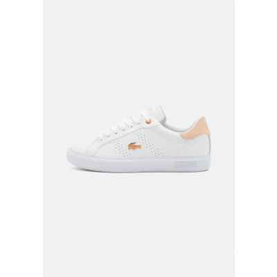 Abbildung von Lacoste Powercourt 2.0 Sneaker low, Damen, Größe: 38, White/light pink Schuhe