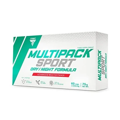 Abbildung von Trec Nutrition Multipack Sport Day/Night Formula Zwei Phasen Vitamin Und Mineralstoffformel Für Tag Nacht Energie Bodybuilding 60 Kapseln