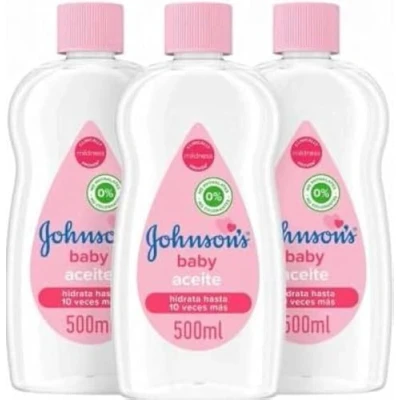 Abbildung von 3x Johnson&#039;s Baby Oil 500ml (insgesamt 1500ml)