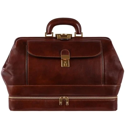 Abbildung von Time Resistance Arzttasche Leder Arztkoffer Doktortasche Aus 100% Aktentasche für Ärzte Businesstasche