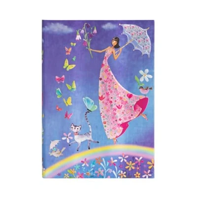 Abbildung von Spring Rainbow Lined Hardcover Journal: Hardcover, 120 gsm, ribbon marker, pouch, elastic closure (Mila Marquis Collection)