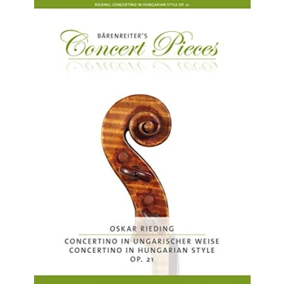 Abbildung von Concertino in ungarischer Weise a Moll op. 21. Bärenreiter&#039;s Concert Pieces. Klavierauszug, Stimme(n)