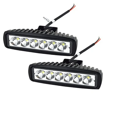 Abbildung von AUXTINGS 2 Stück 15,2cm 18 W Spot LED Arbeitsleuchte für Fahrt oder Nebelscheinwerfer Off Road LKW SUV und Allradfahrzeuge
