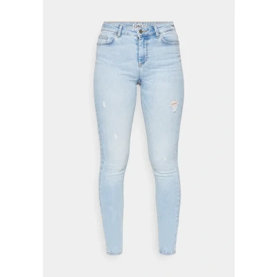 Abbildung von ONLY Onlblush MID Skinny Jeans Fit, Damen, Größe: XXSx32, Light blue denim
