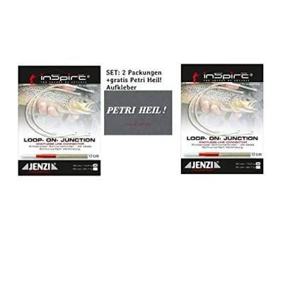 Abbildung von Set: 2 Packungen Loop on Junction Line Connector 30 Lbs./13,6 kg, Tragkraft: 13,6 kg+ gratis Petri Heil! Aufkleber