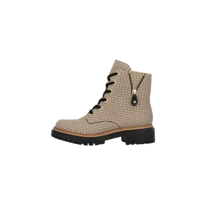 Abbildung von Rieker Damen 72617 Biker Boots, Beige, 43 EU