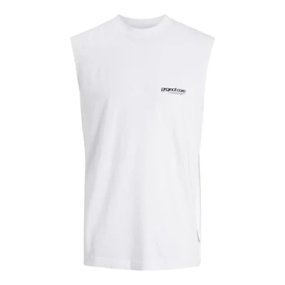 Abbildung von Jack &amp; Jones Rundhalsausschnitt Top, Herren, Größe: Medium, Bright white