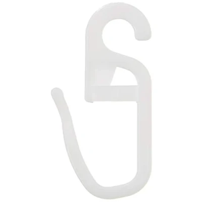 Abbildung von GARDINIA Faltenlegehaken POM Qualität roh weiß, 10er Pack, für Vitragestangen/Spannstangen, 28 mm, 10