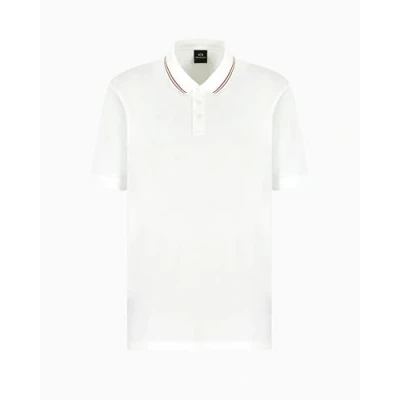 Abbildung von Armani Exchange Poloshirt, Herren, Größe: Large, Off white