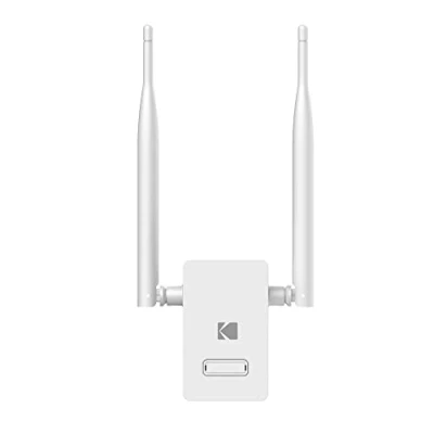 Abbildung von KODAK Cherish R100 Babyphone Reichweitenverlängerung, Reichweite bis zu 450 m, 300 Mbps WLAN Verstärker, 62/128 Bit Verschlüsselung (nur kompatibel mit C520 und C525P)