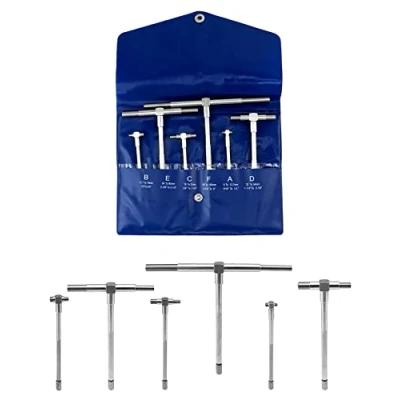 Abbildung von QWORK® Teleskoplehren 8mm 150mm Innendurchmesser Einstellbar, 6 Stück/Set