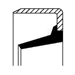 Abbildung von CORTECO 01029642B Dichtring, Achsschenkel
