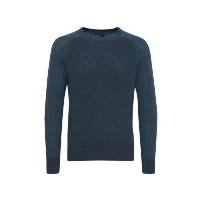 Abbildung von Blend Rundhals Gandolf Strickpullover, Herren, Größe: Small, Navy