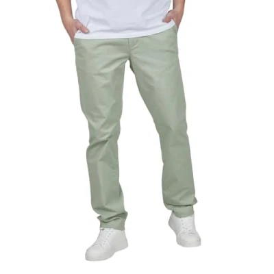 Abbildung von TOM TAILOR Chino Hose Herren Regular Fit Stretch Stoffhose Einfarbig, Länge:30L, Größe:Light Ice Blue (28129), Weite:31W