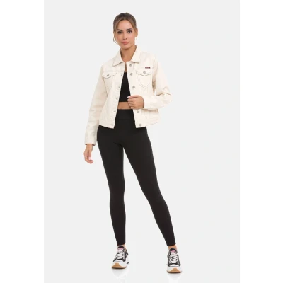 Abbildung von Cipo &amp; Baxx Jeansjacke, Damen, Größe: Medium, Beige
