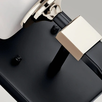 Abbildung von Kichler KL MARETTE1 BK Badezimmerleuchte Marette G9 LED 3.5W IP44 Stahl, Opalglas; schwarz L:14.3cm B:12.7cm Ø12.7cm