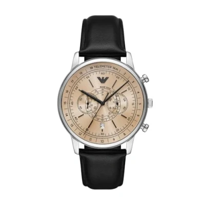 Abbildung von Emporio Armani Traditional Uhr, Herren, Größe: One Size, Black