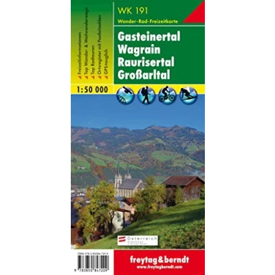 Abbildung von WK 191 Gasteinertal Wagrain Raurisertal Großarltal, Wanderkarte 1:50.000: Wander , Rad und Freizeitkarte (freytag &amp; berndt Freizeitkarten)