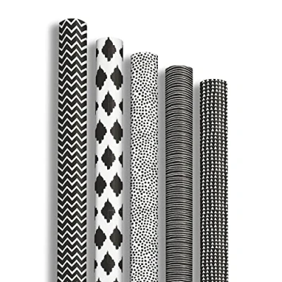 Abbildung von Clairefontaine 211416AMZC Karton mit 12 Rollen Geschenkpapier Alliance 2mx0m70 60g, sortierte Motiven,