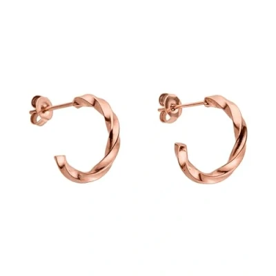 Abbildung von PURELEI® Kelani Creole Ohrringe (Roségold) Damenohrringe aus langlebigem Edelstahl Wasserfeste Damen 1,5 cm Durchmesser Modeschmuck für deinen individuellen Look