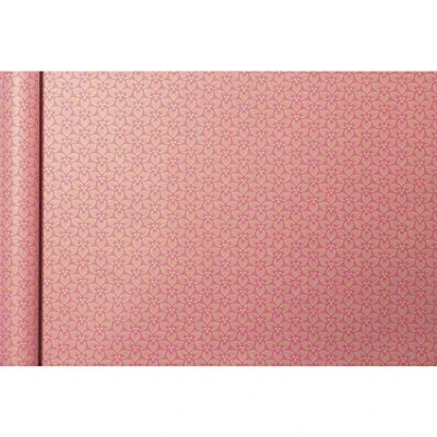 Abbildung von Clairefontaine 223828C Rolle Geschenkpapier Tiny rolls Kraft mit Blumenmotiven (5 m x 0,35m, innovative Breite, einfach zum Transportieren, 70g, Blauer Engel) 1 Rolle, rosa