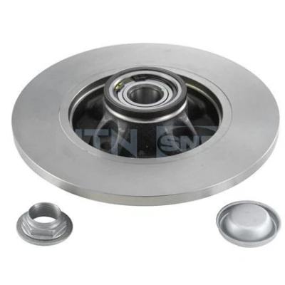 Abbildung von SNR KF159.60U Bremsscheibe 268 12 4 voll unbeschichtet mit integriertem Radlager, magnetischen Sensorring PEUGEOT: 308 I SW, 5008