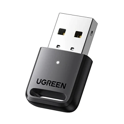 Abbildung von UGREEN Bluetooth Adapter USB Stick mit Niedriger Latenz und Großer Reichweite PC 5.0 Speziell für Windows PC, Maus/Tastatur/Kopfhörer/Controller
